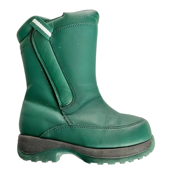 Lands’ End Kids Green Garçon Winter Snowboots - Picture 2 of 8